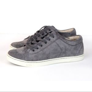 UGG Pure Gray Tomi Wool Lined Tennis Shoes
